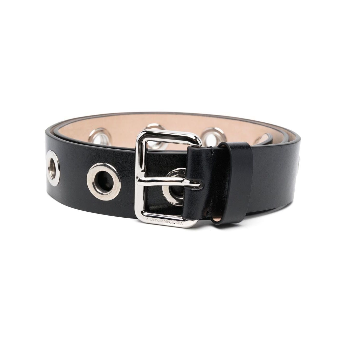 Alexander McQueen Eyelets leather belt Belts