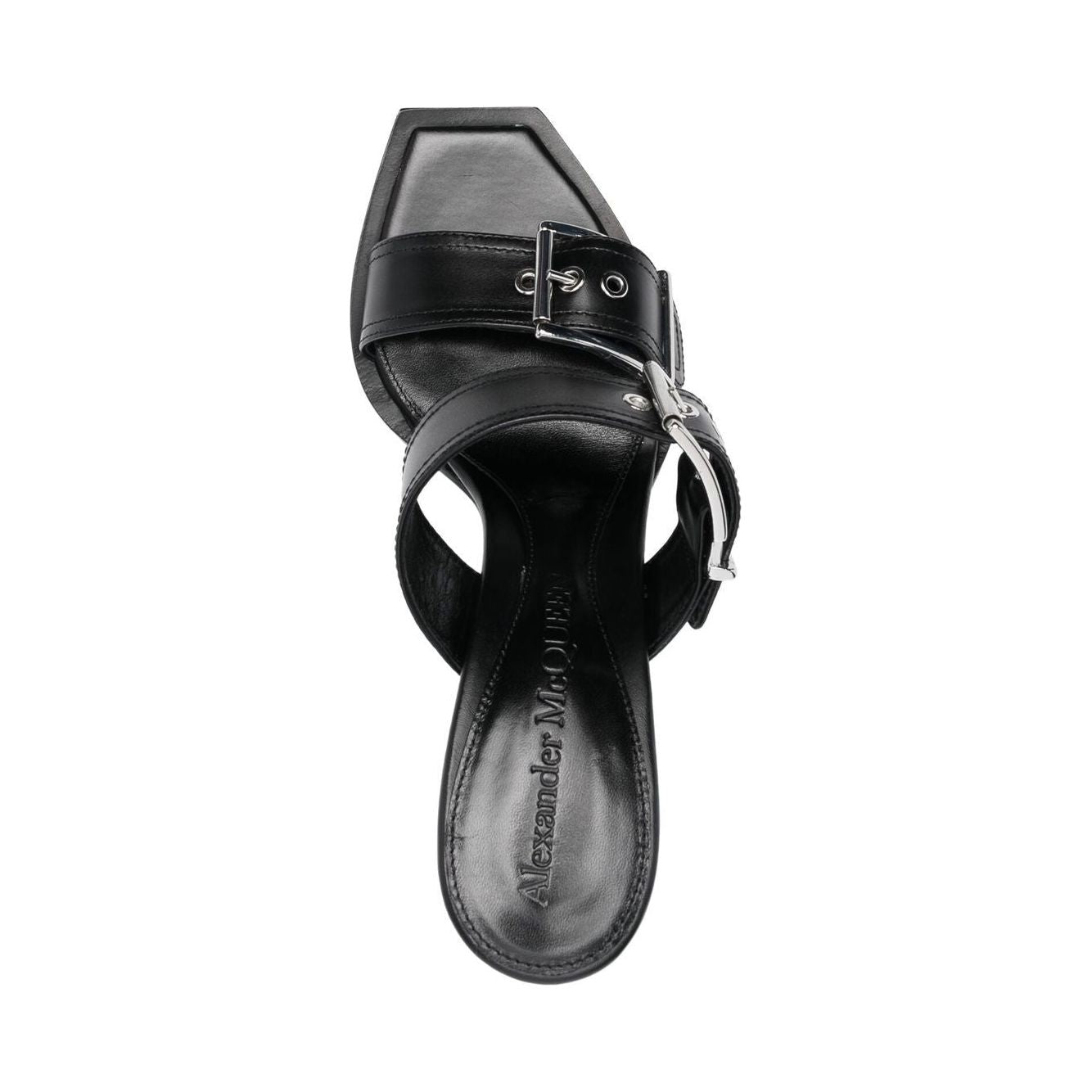 Alexander McQueen 100mm Buckled Leather Sandals