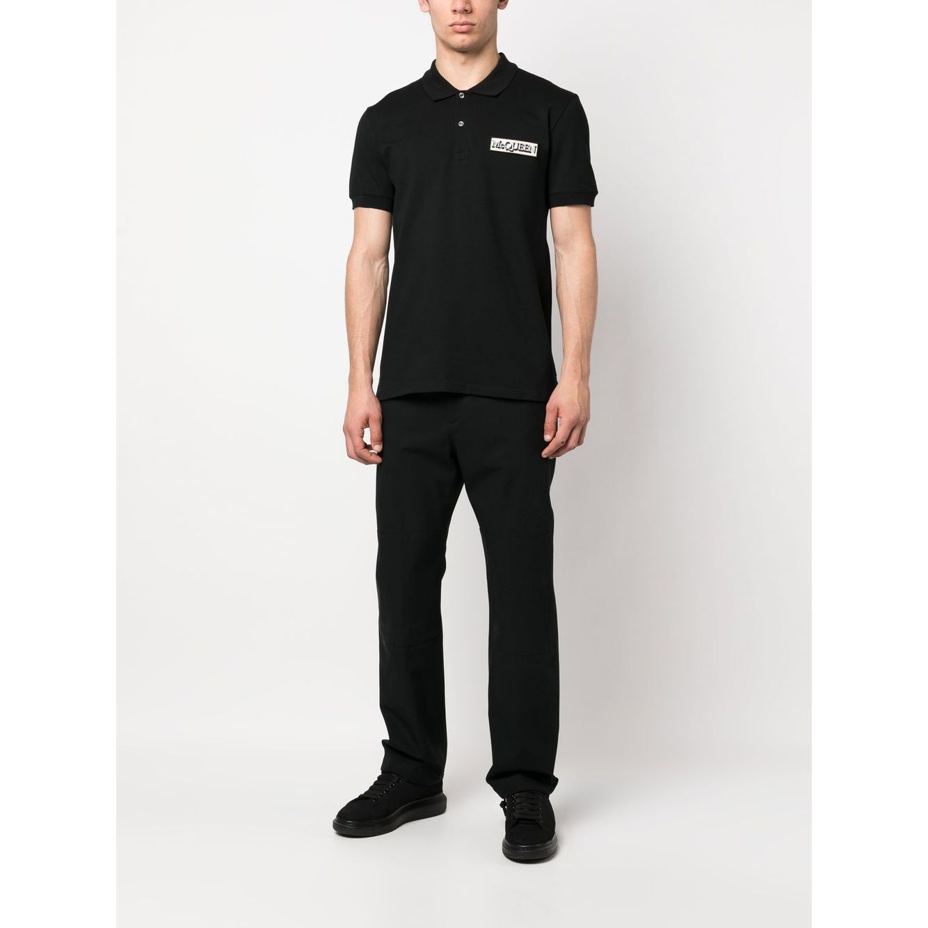 Alexander McQueen drawstring-hem Cotton Trousers Trousers