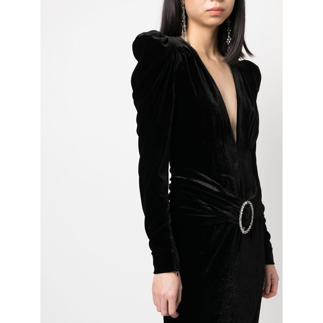 Alessandra Rich Dresses Black Dresses Alessandra Rich White Smoke