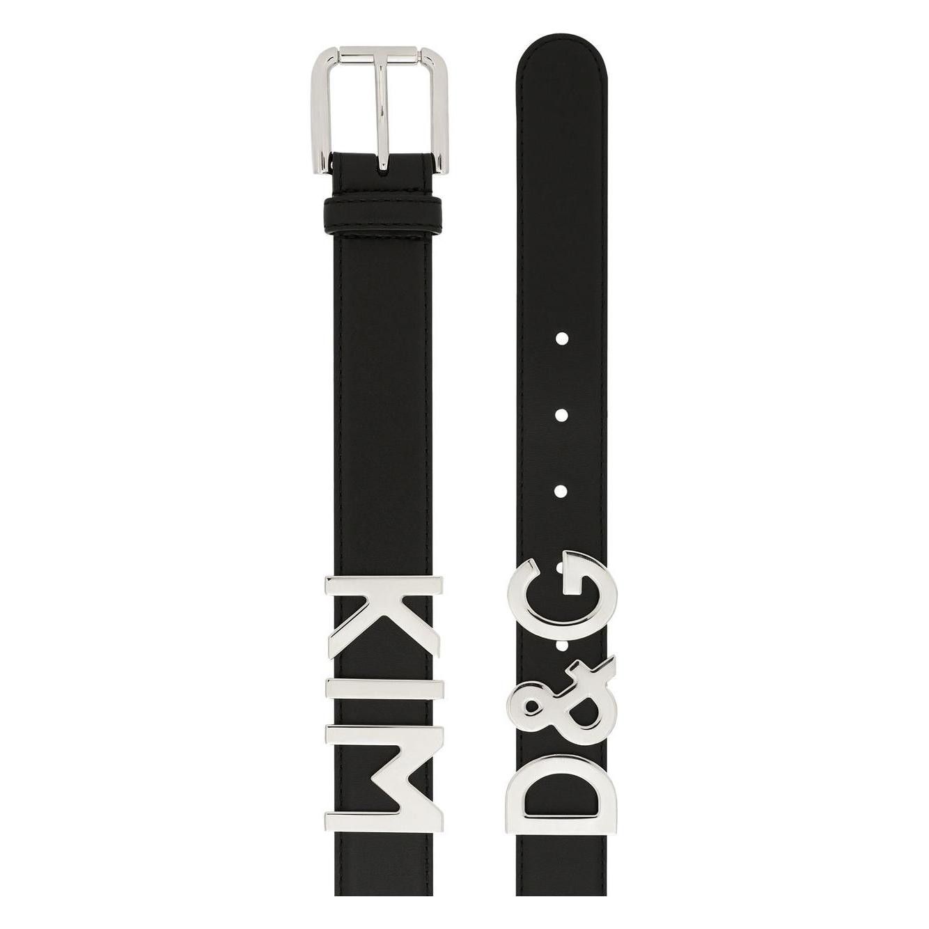 Dolce & Gabbana Belts Black Belts Dolce & Gabbana Light Gray
