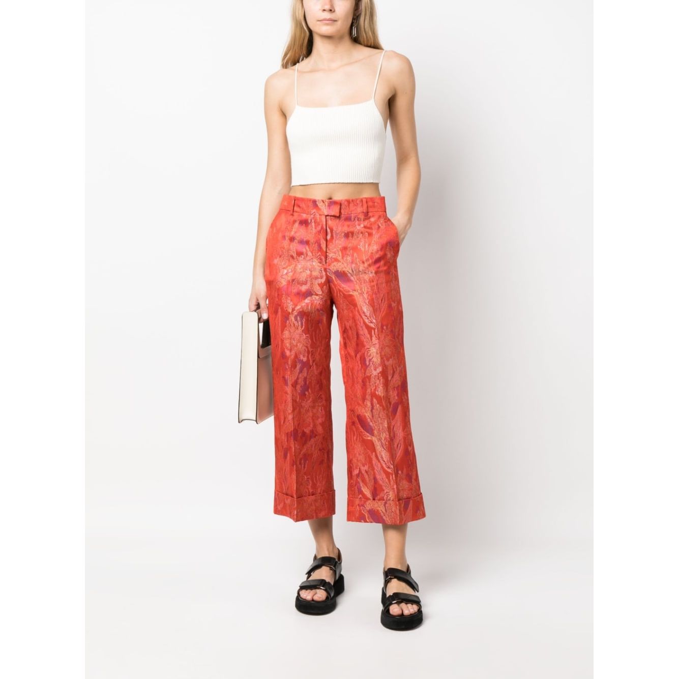 Alberto Biani Trousers Red