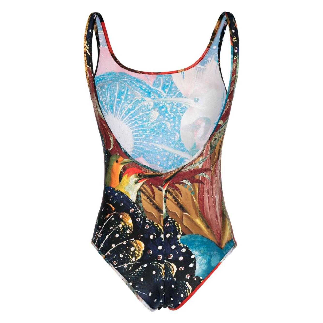 Alexander McQueen Hieronymus Bosch-print Jersey Bodysuit