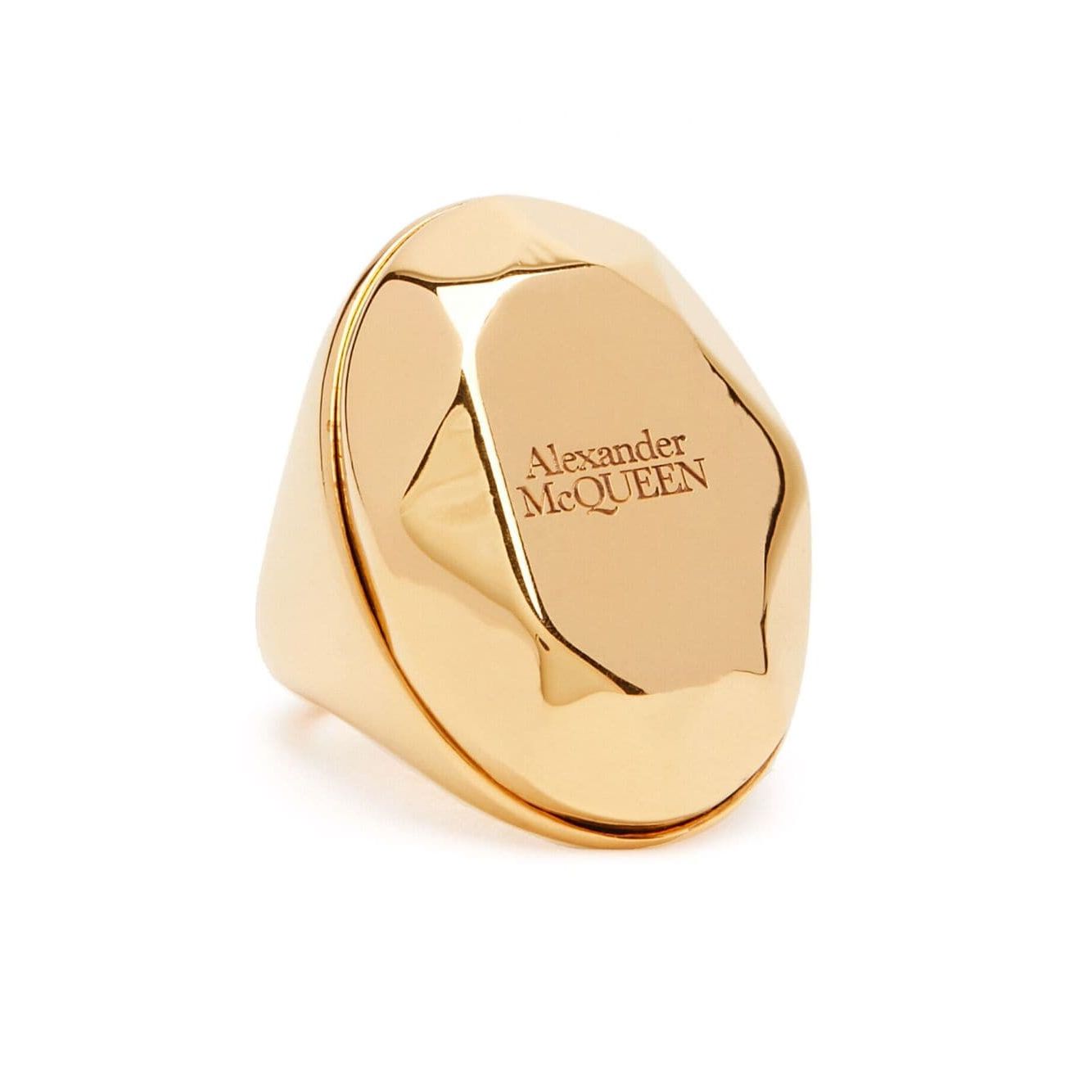 Alexander McQueen The Faceted Stone Ring Jewellery
