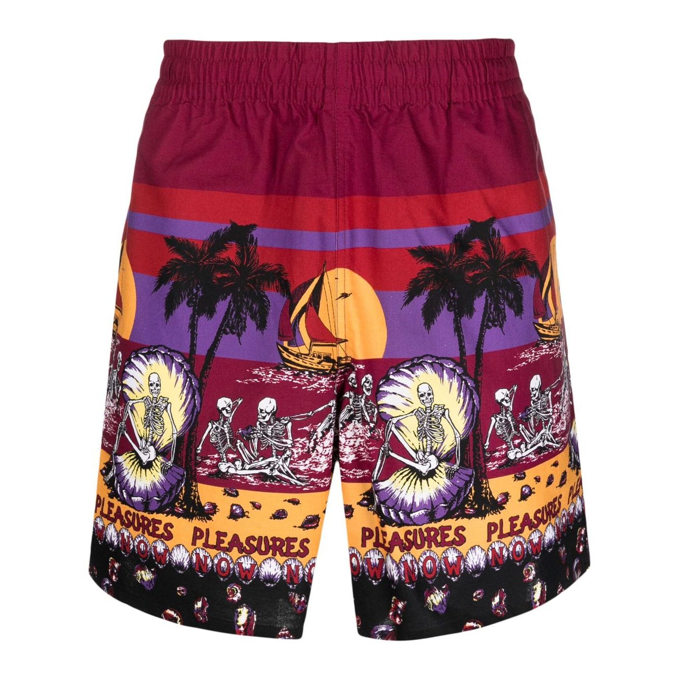 Pleasures Shorts Bordeaux Short trousers