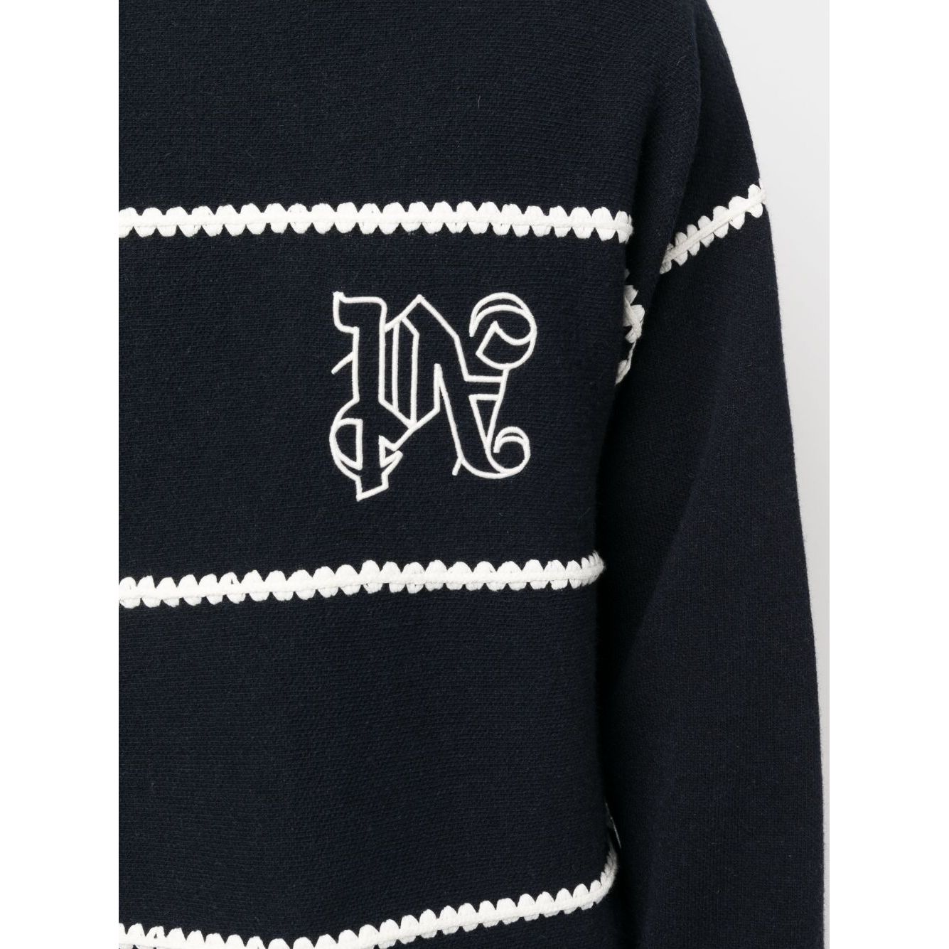 Palm Angels Sweaters Blue Topwear