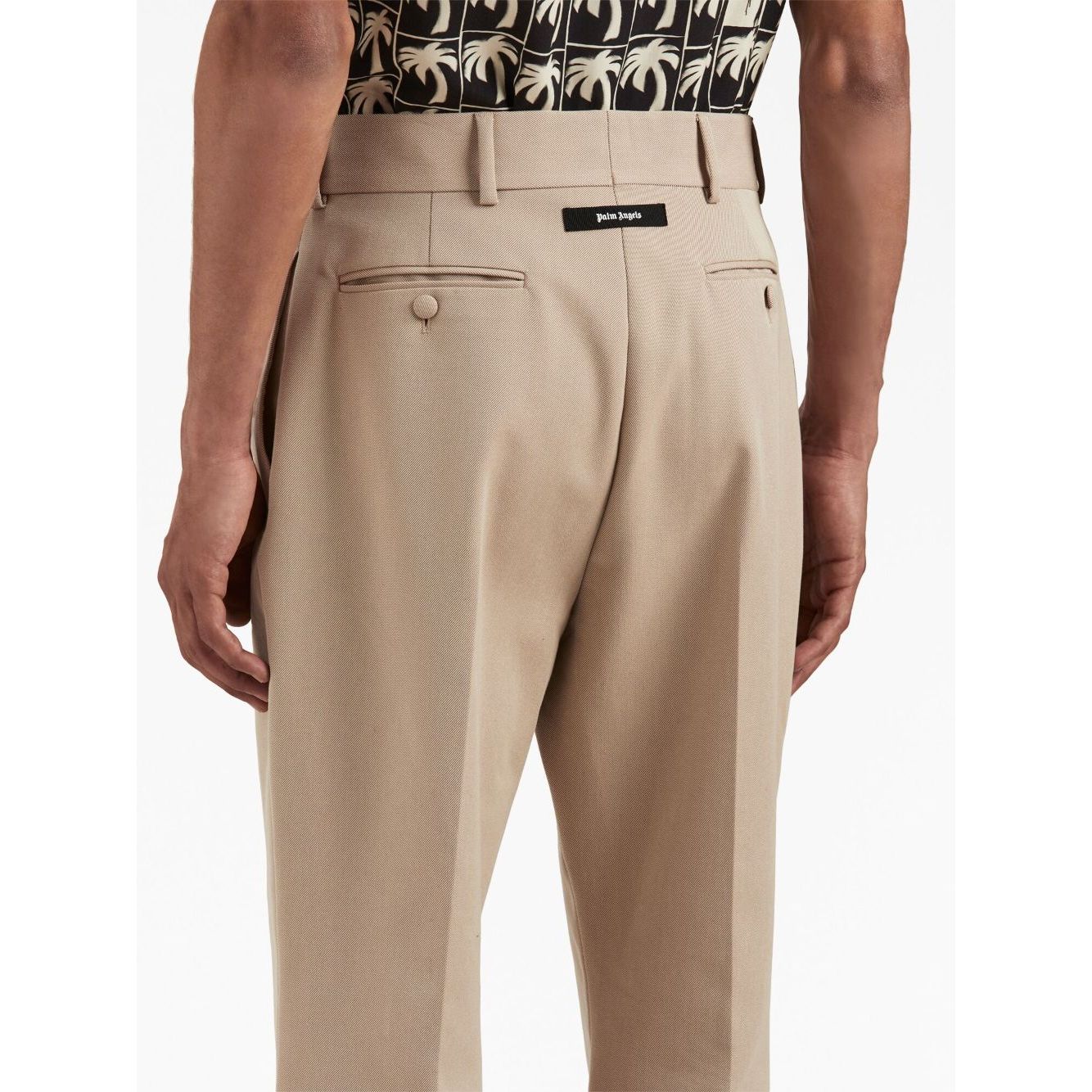 Palm Angels Trousers Beige Trousers