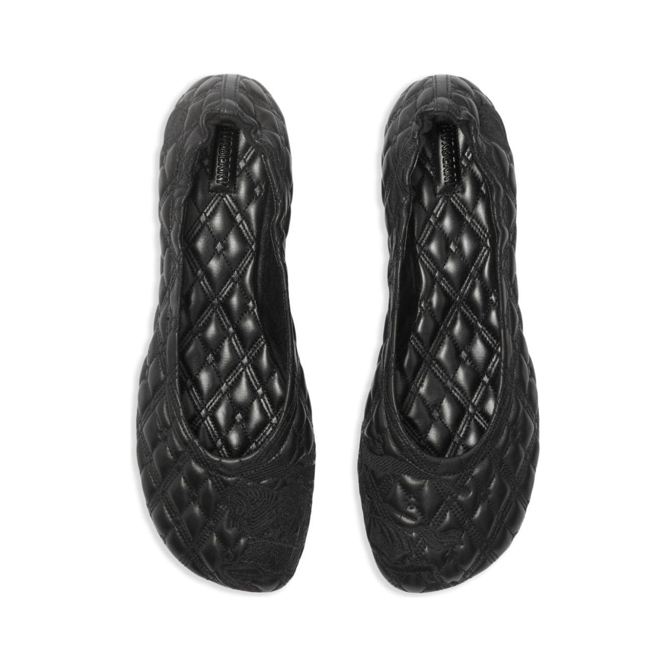 Burberry leather sadler ballerinas Flat Shoes Burberry Dark Slate Gray