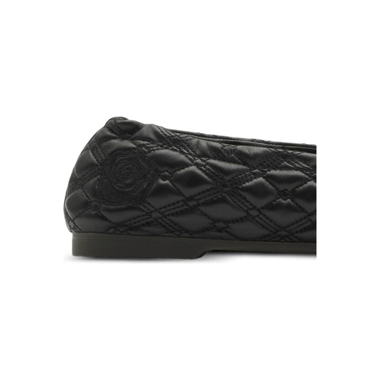 Burberry leather sadler ballerinas Flat Shoes Burberry Dark Slate Gray
