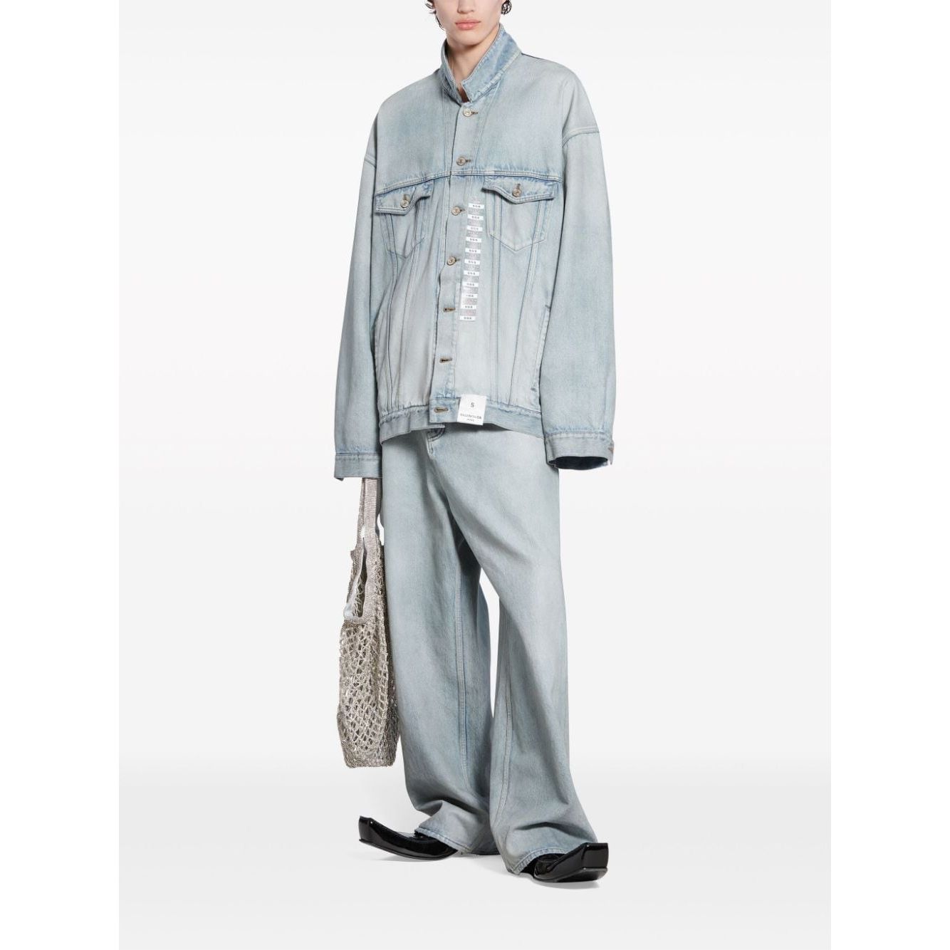 Balenciaga Denim jacket with flap pockets and drop shoulder Jackets