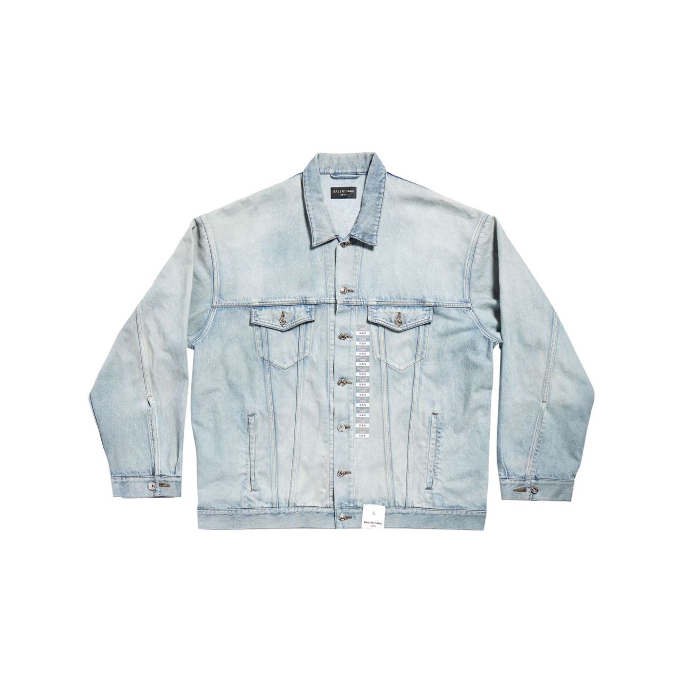 Balenciaga Denim jacket with flap pockets and drop shoulder Jackets