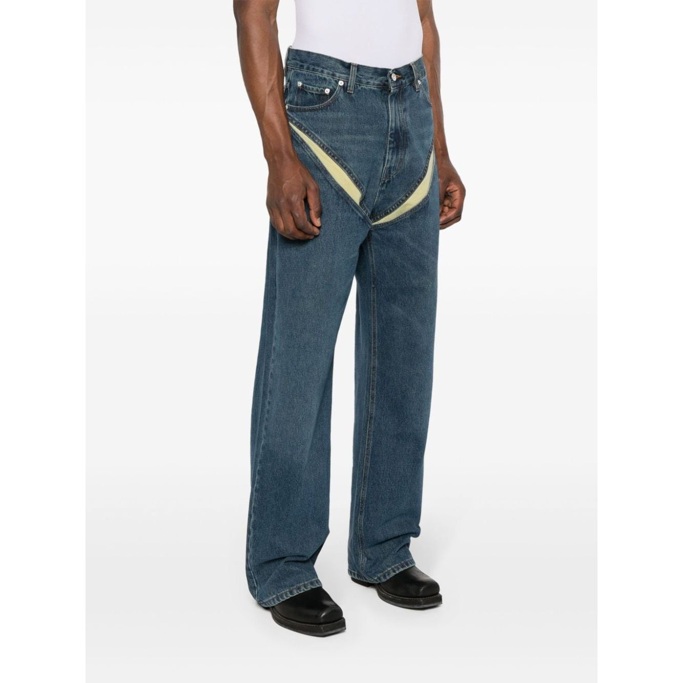 Y/PROJECT Jeans Blue Jeans Y/Project White Smoke