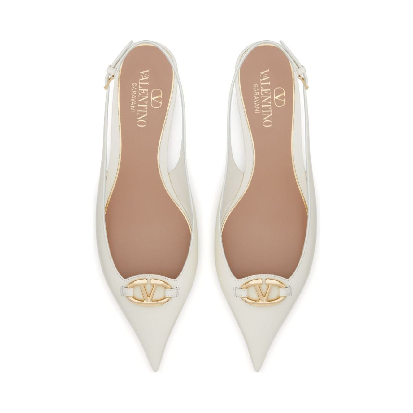 Valentino Garavani Flat shoes White Flat Shoes Valentino Garavani Light Gray