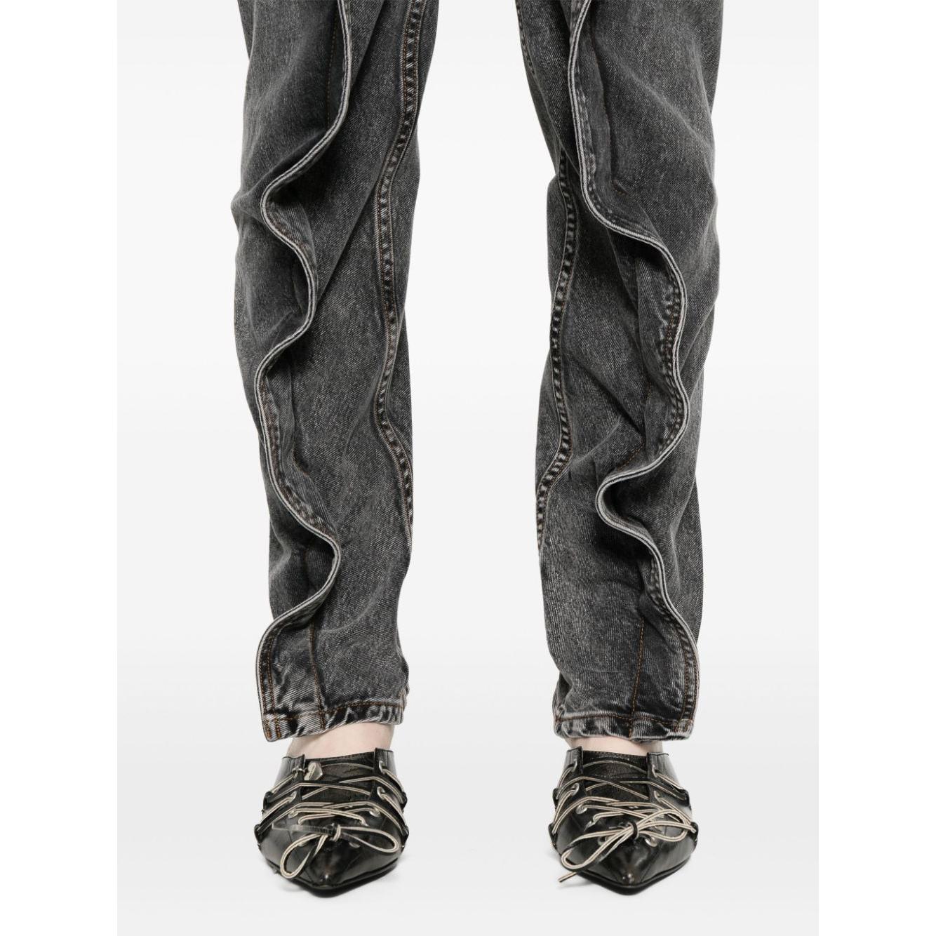 Y/PROJECT Jeans Black Jeans Y/Project White Smoke