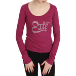Pink Exte Crystal Embellished Long Sleeve Top TSH3410-40