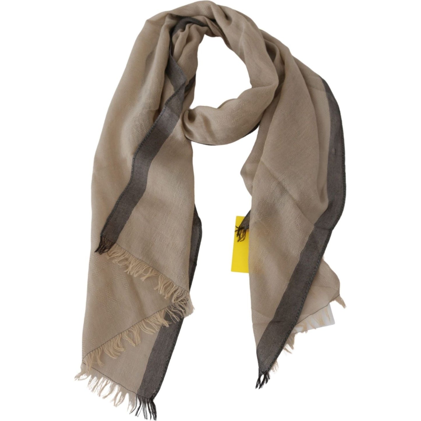 Costume National Beige Women Cotton Shawl Scarf Wrap Shawl Scarves