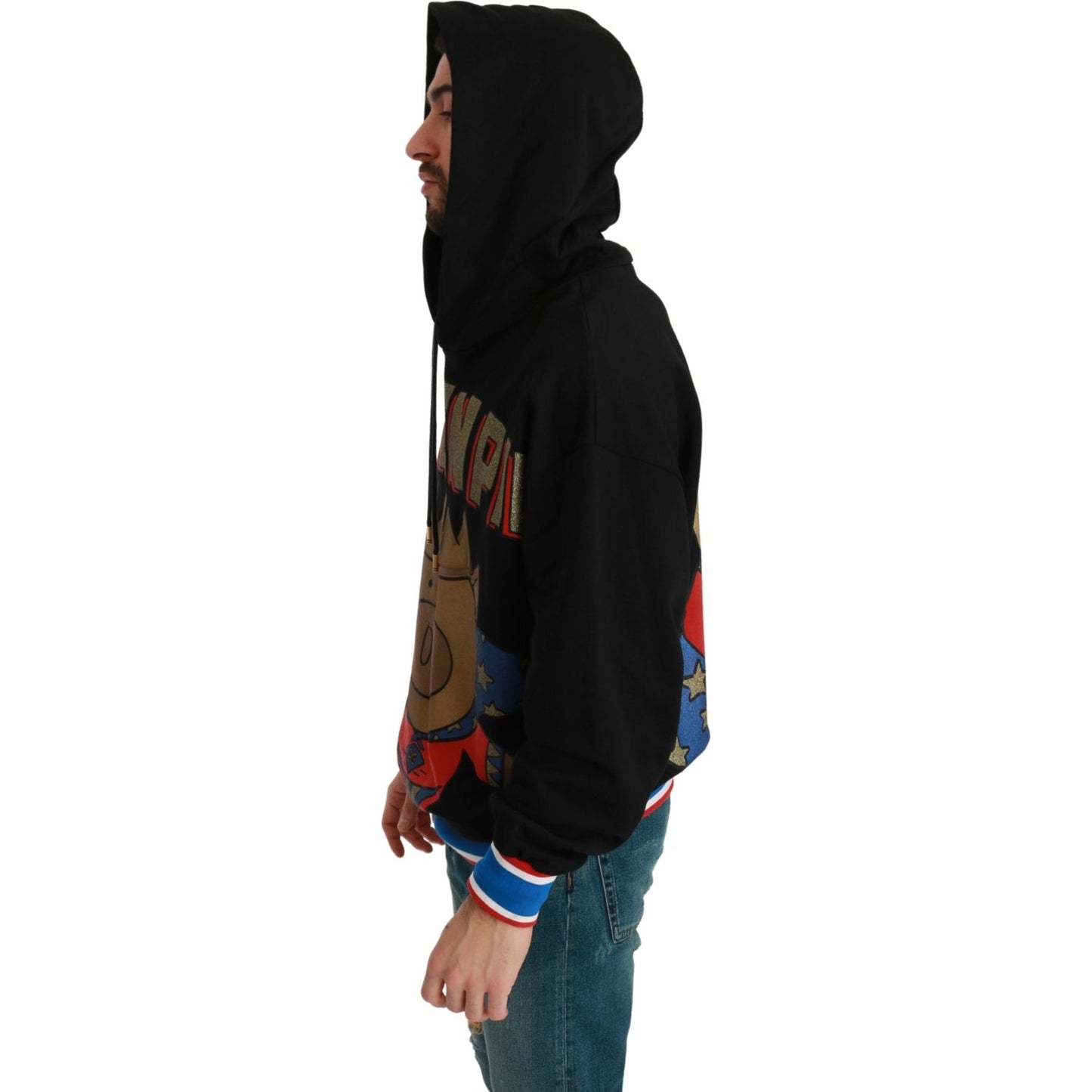 Dolce & Gabbana Black Sweater Pig of the Year Hooded