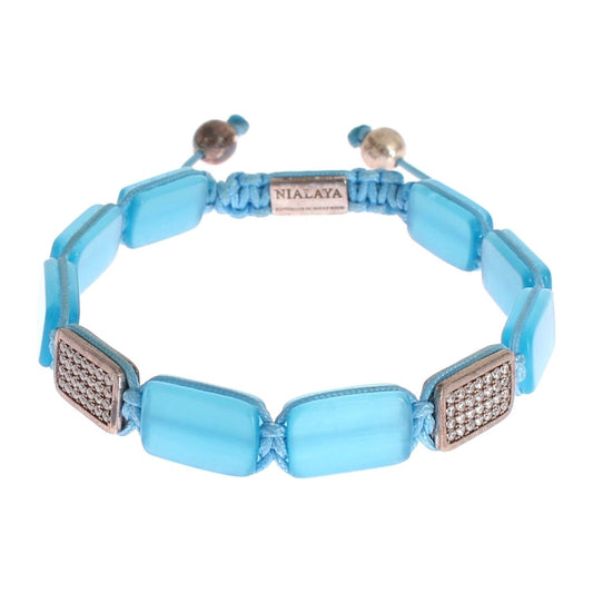 Nialaya CZ Opal 925 Silver Bracelet Bracelet