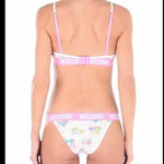 Moschino White My Little Pony Bra Briefs Set Two Piece Bikini TSH5090-38