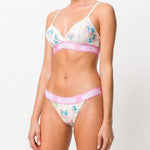 Moschino White My Little Pony Bra Briefs Set Two Piece Bikini TSH5090-38