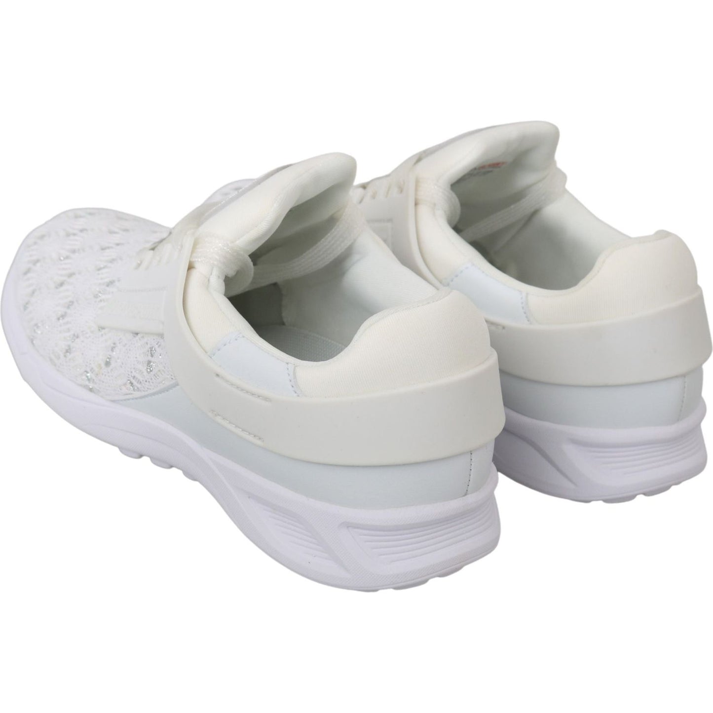 Philipp Plein White Polyester Casual Sneakers Shoes WOMAN SNEAKERS