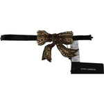 Dolce & Gabbana Gold Crystal Beaded Sequined 100% Silk Catwalk Necklace Necklace
