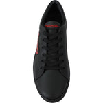 Dolce & Gabbana Black Leather Love Heart Sneakers Womens Shoes