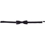 Dolce & Gabbana Gray Pattern Silk Adjustable Neck Papillon Bow Tie Bow Tie