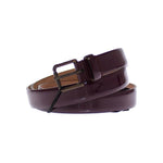 Dolce & Gabbana Purple Leather Logo Cintura Gürtel Belt Belt