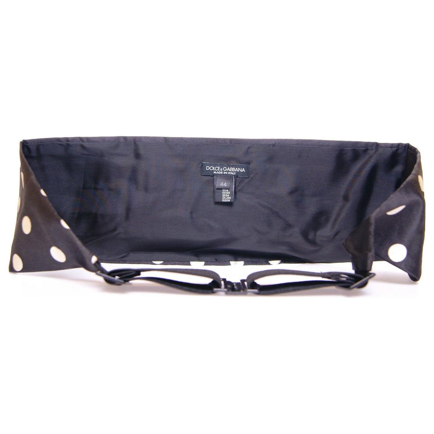 Dolce & Gabbana Black Waist Smoking Tuxedo Cummerbund Belt