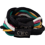 Costume National Multicolor Rope Leather Rustic Hook Buckle Belt Belt