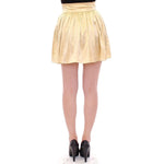 Andrea Incontri Beige Floral Embroidery Mini Skirt GSS10717-1