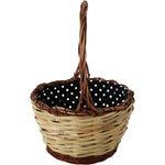 Dolce & Gabbana Beige Wood Wicker Rattan Basket Tote Bag VAS12274