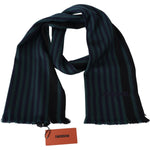 Missoni Multicolor Striped Wool Unisex Neck Wrap Shawl