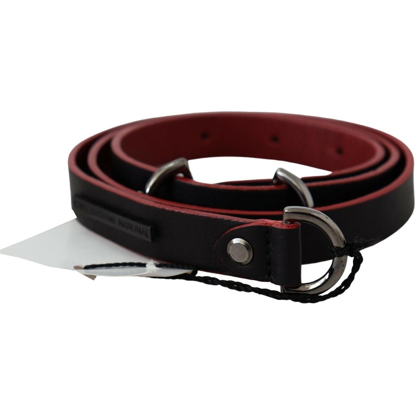 Costume National Elegant Dual-Tone Leather Belt Costume National Black