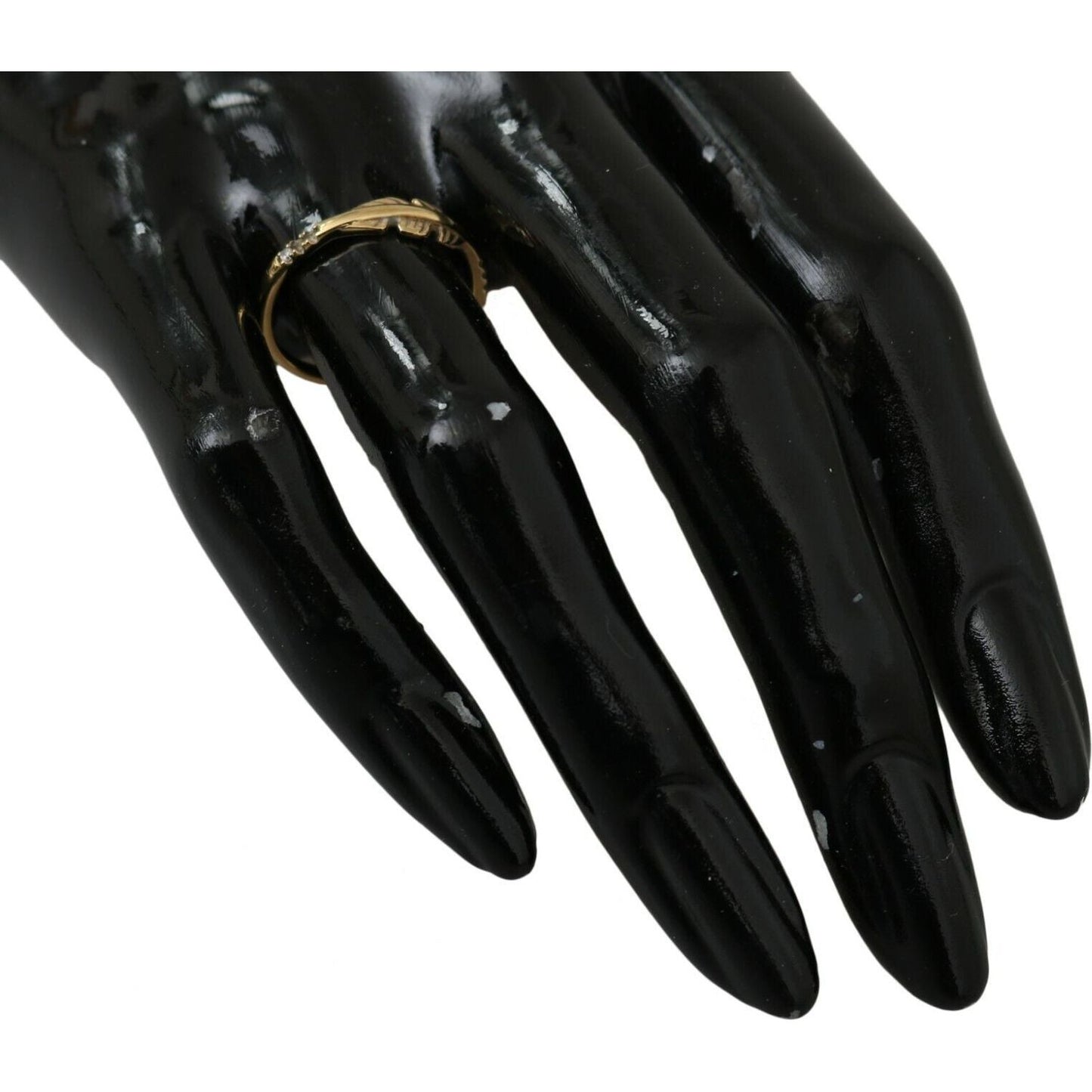 Nialaya Gold Feather Clear CZ 925 Silver Women