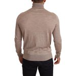 Dolce & Gabbana Beige Cashmere Turtleneck Pullover Sweater TSH6568 -50