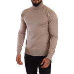 Dolce & Gabbana Beige Cashmere Turtleneck Pullover Sweater TSH6568 -50