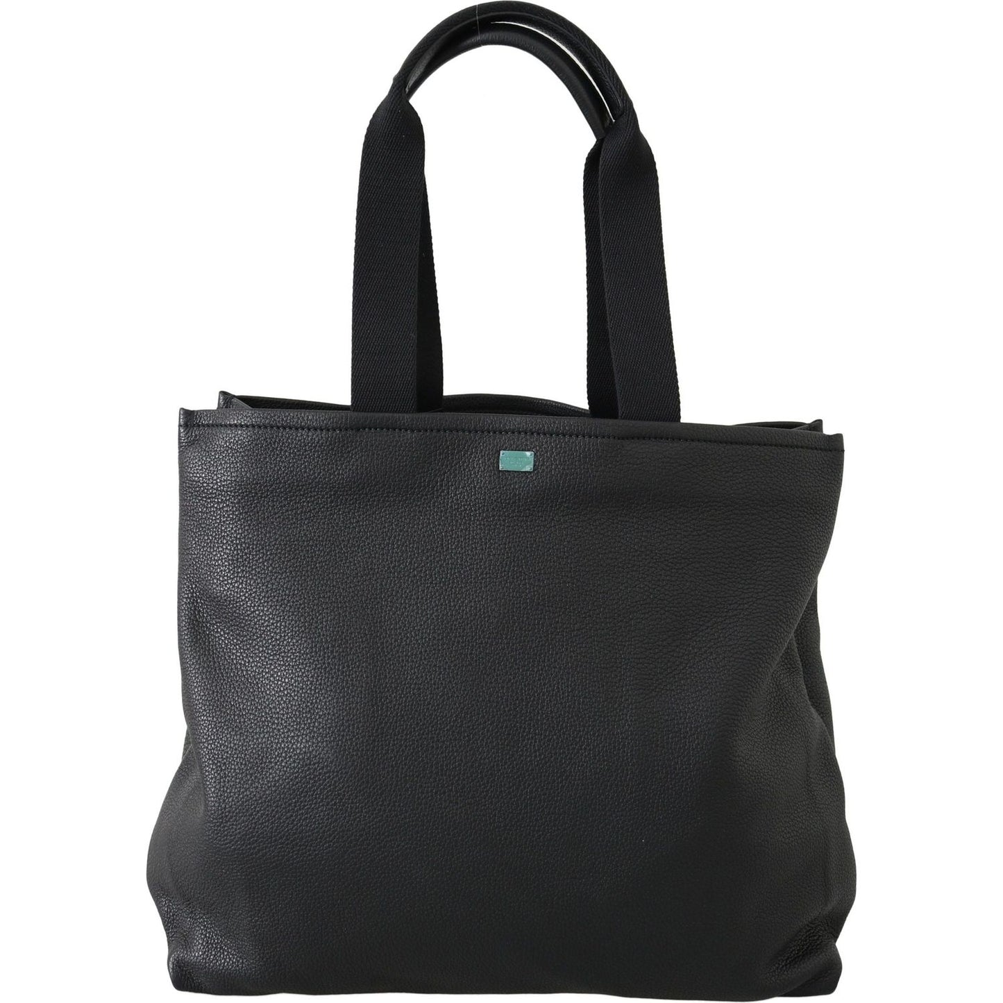 Dolce & Gabbana Elegant Black Leather Tote for Men MAN TOTE Dolce & Gabbana Dark Slate Gray