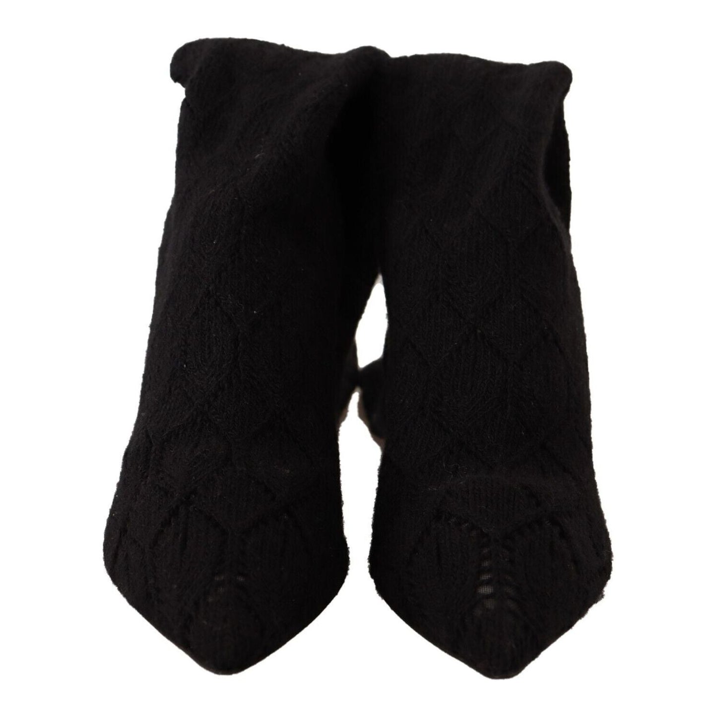 Dolce & Gabbana Elegant Black Stretch Socks Boots Dolce & Gabbana Black