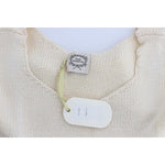 PINK MEMORIES Beige Cotton Blend Knitted Sleeveless Sweater SIG30256-1