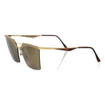 Frankie Morello Gold Metallic Fibre Women's Sunglasses