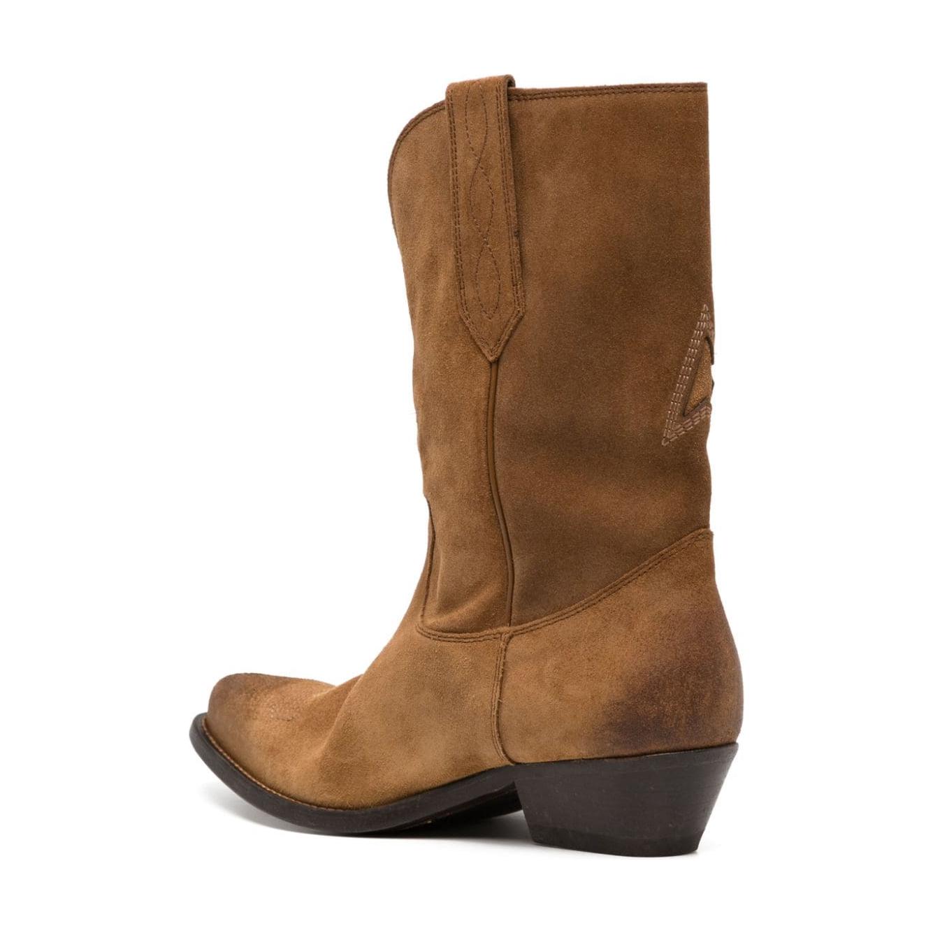 Golden Goose Boots Leather Brown Boots Golden Goose Saddle Brown
