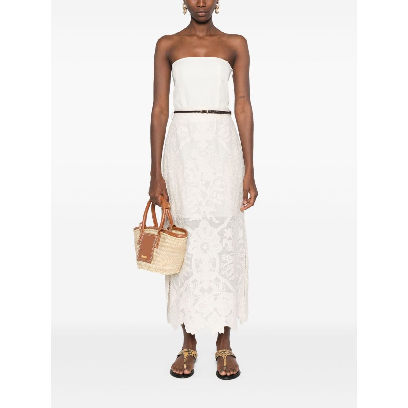 Zimmermann Skirts Beige Skirts Zimmermann White Smoke