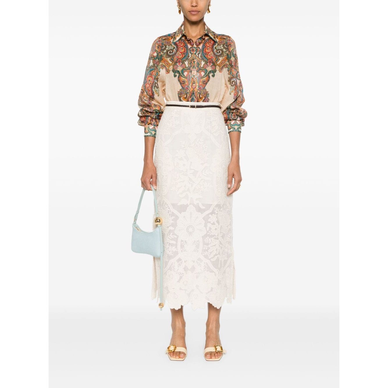 Zimmermann Shirts MultiColour Shirts Zimmermann White Smoke