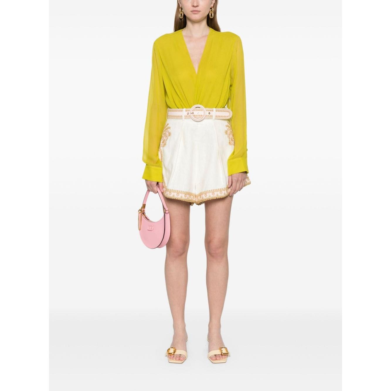 Zimmermann Shorts Beige Short trousers Zimmermann White Smoke