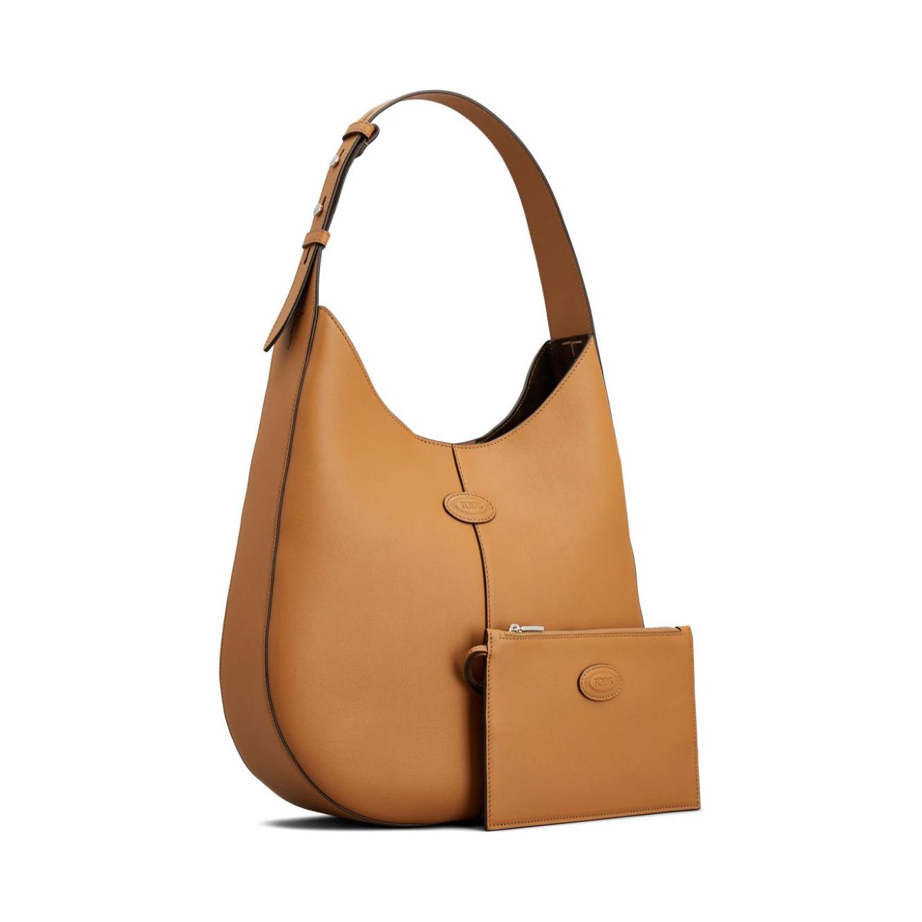 Tod's small Di Hobo bag in Leather Shoulder Tod'S Sienna