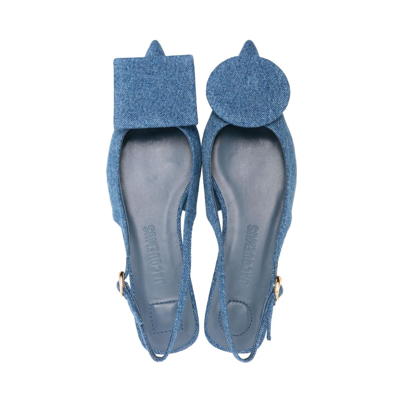 Jacquemus The Slingback Duelo Plates ballet flats Flat Shoes JACQUEMUS Slate Gray