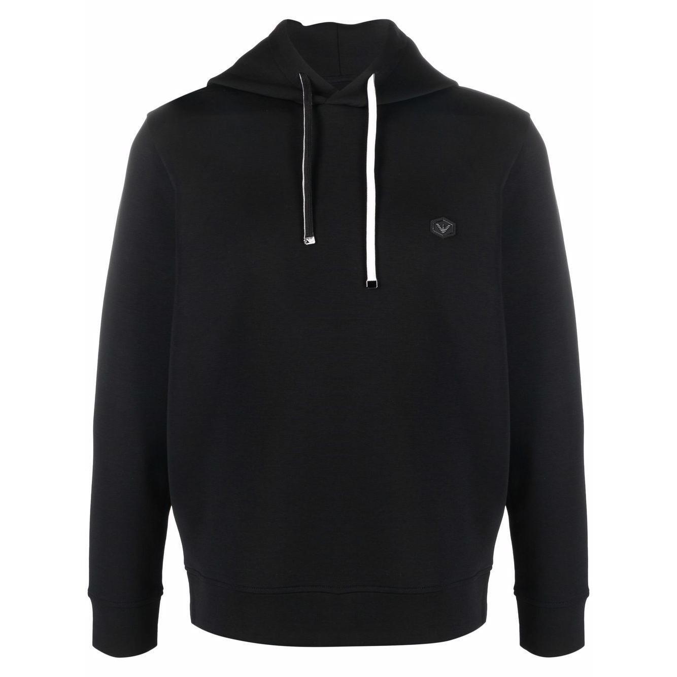 Emporio Armani Hooded sweatshirt with micro logo patch 8N1MD01JHSZ0999-P25