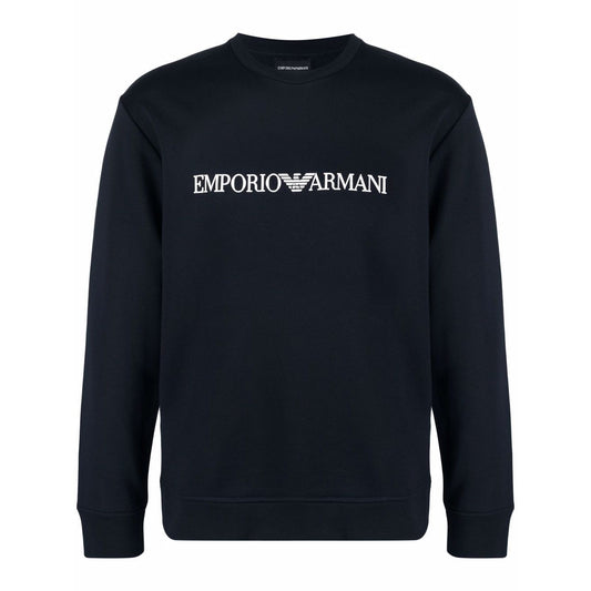 Emporio Armani Modal-blend sweatshirt with logo print Topwear